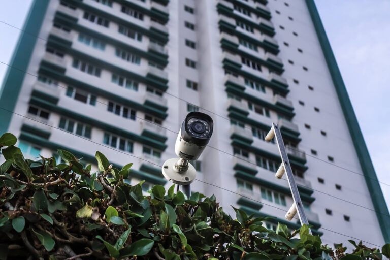 Property management live video monitoring apartment building security