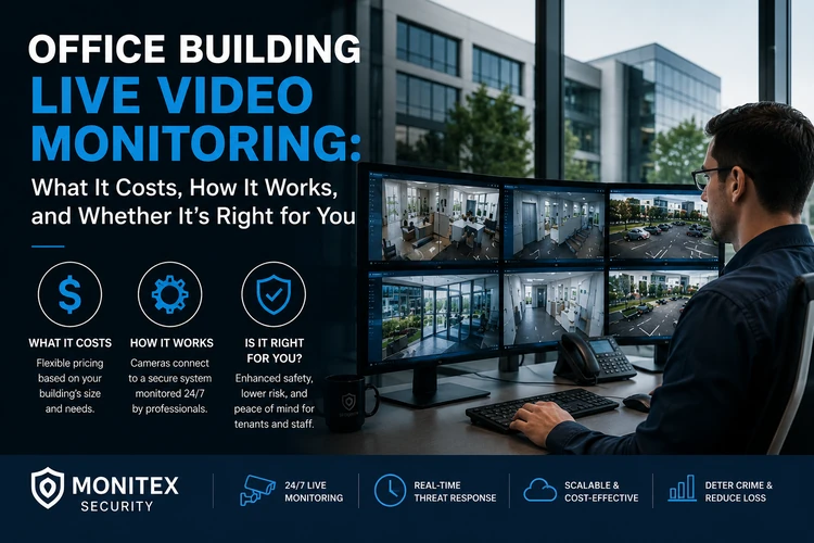 Office Building Live Video Monitoring what it costs and how it works to avoid after hours incident
