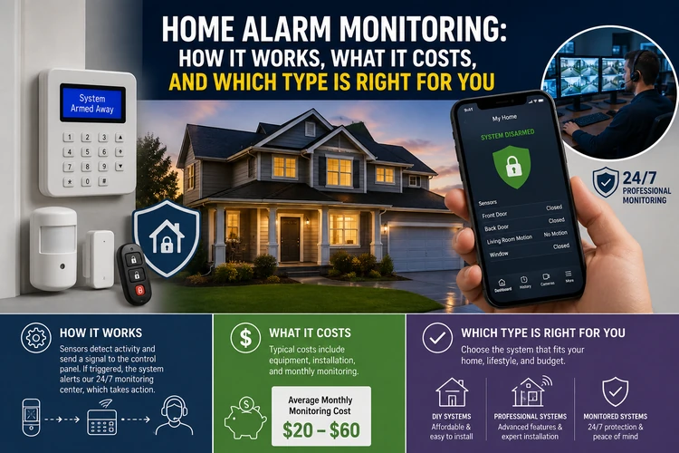 Home Alarm Monitoring How It Works Costs and Value